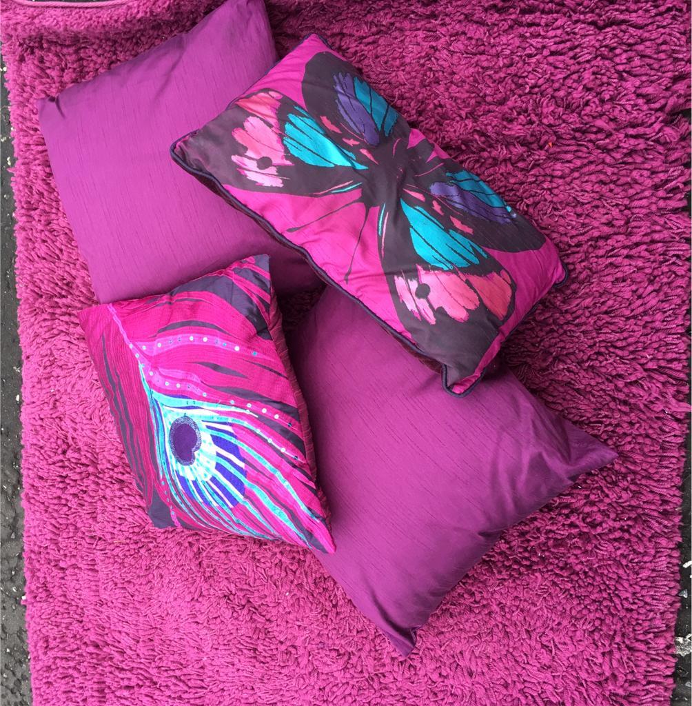 Next rug and matching cushions in Southside, Glasgow Gumtree