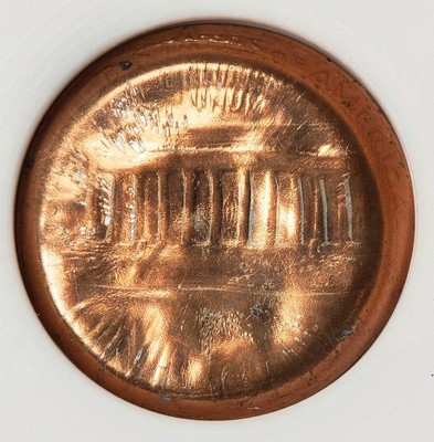 2000 ANACS MS65RED Super Deep Obverse Die Cap Lincoln Cent Mint Error Eye Appeal