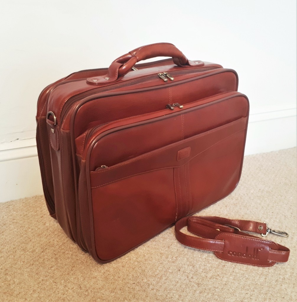 Condotti Leather Handmade Overnight Shoulder Bag Luggage Briefcase