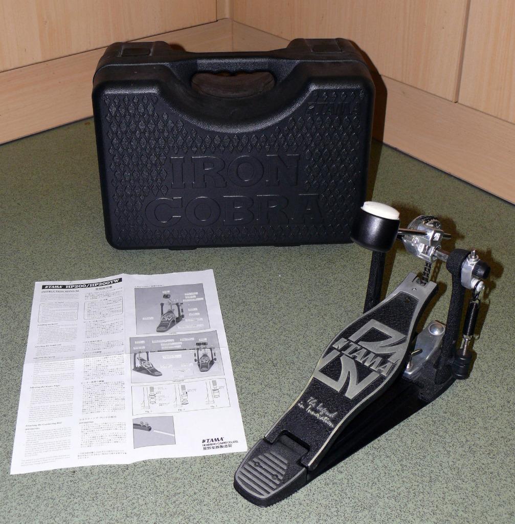 Iron Cobra Jr HP200 Tama Powerglide bass drum pedal plus hard case -  brilliant condition