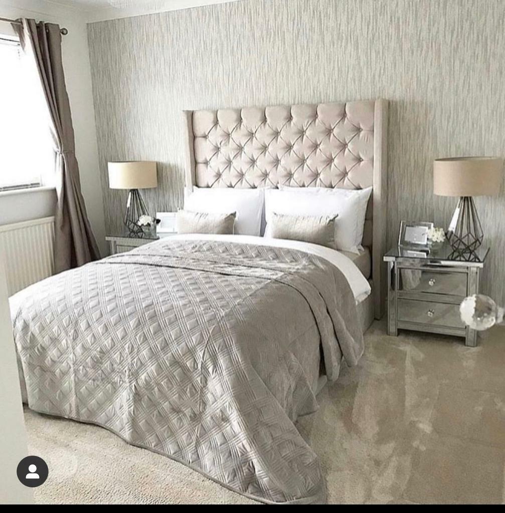 Barley Suede King size Ottoman Bed in HettonleHole, Tyne and Wear