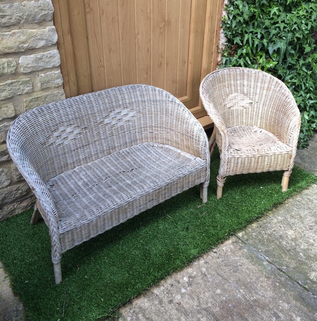 Kids Wicker Sofa & Armchair Set in Chipping Norton, Oxfordshire Gumtree