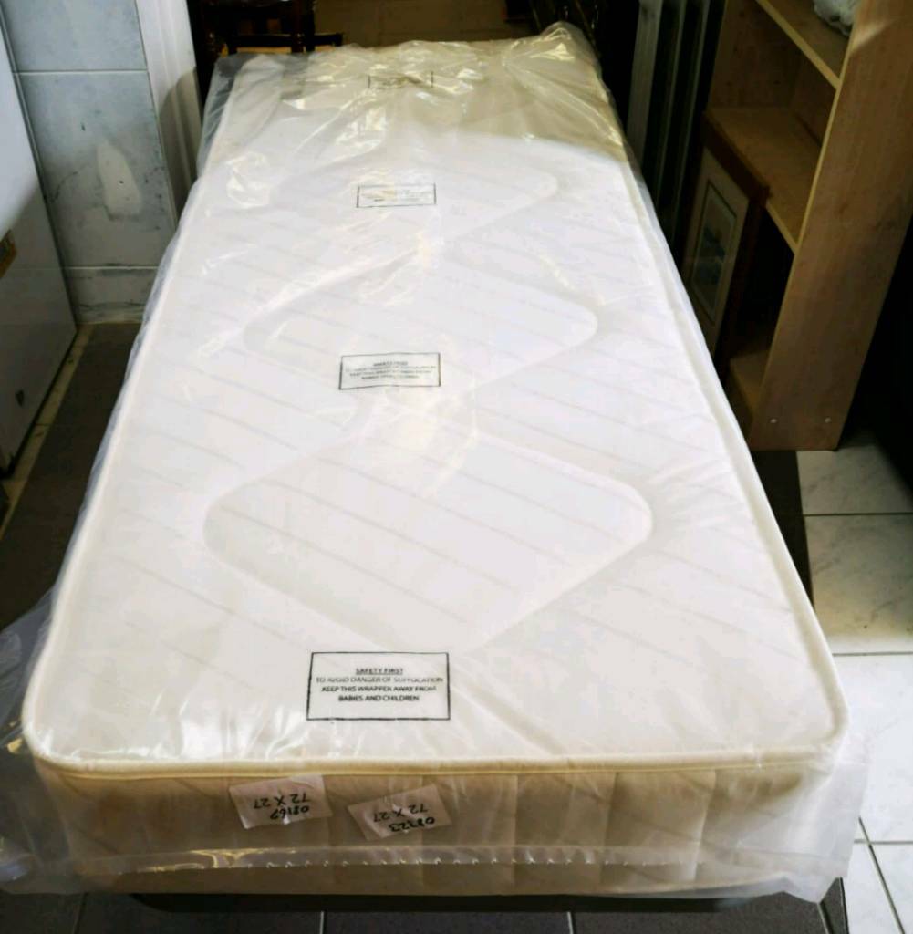 Single Bed With Brand New Mattress Caravan? H51.5 x L180 x W69cm in