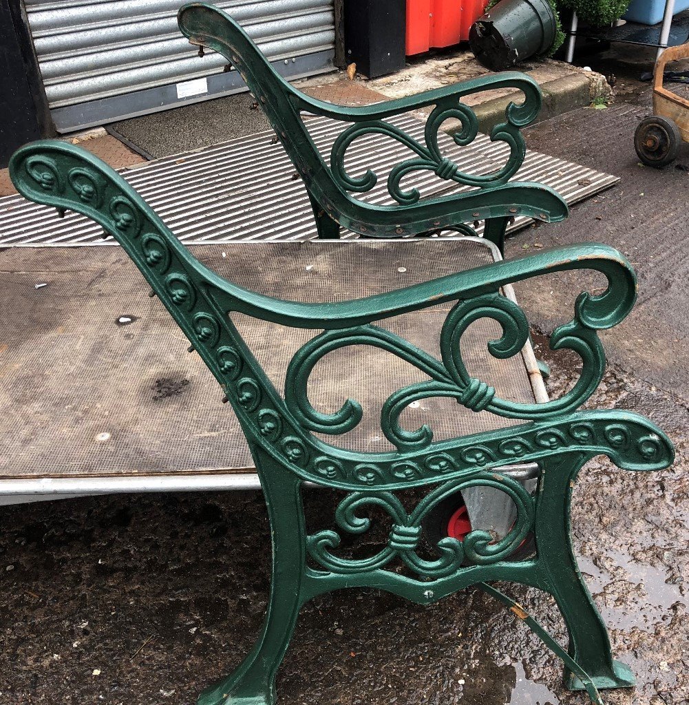 2 SETS CAST IRON BENCH STANDS/LEGS in Paisley, Renfrewshire Gumtree