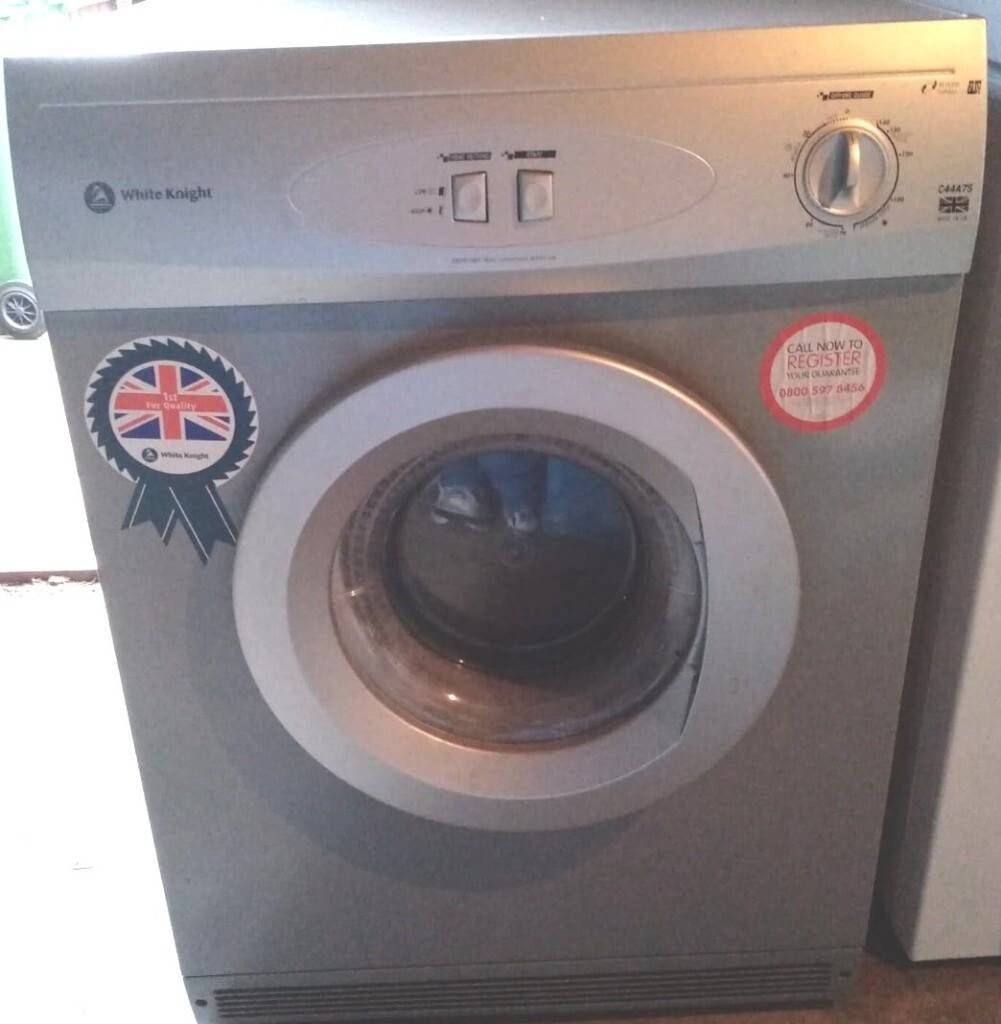 White Knight Vented 7KG Tumble Dryer C44A7S (Silver) in Lisburn
