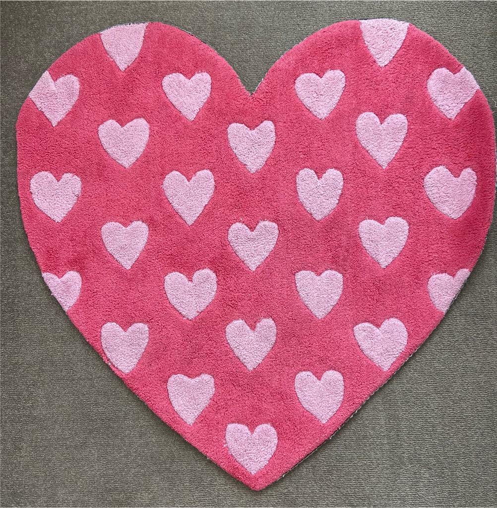 Pink heart shaped kids rug in Ruislip, London Gumtree