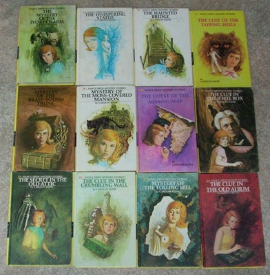 Lot of 56 NANCY DREW MYSTERY Series Carolyn Keene Hardcover Yellow Matte 1-56