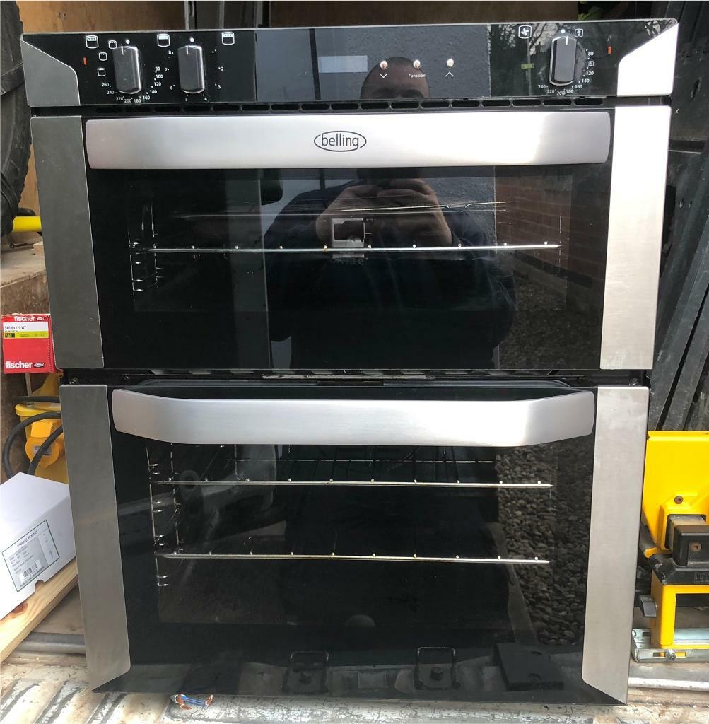 Bargain Belling Double Fan Assisted Oven, In Excellent Condition & Full