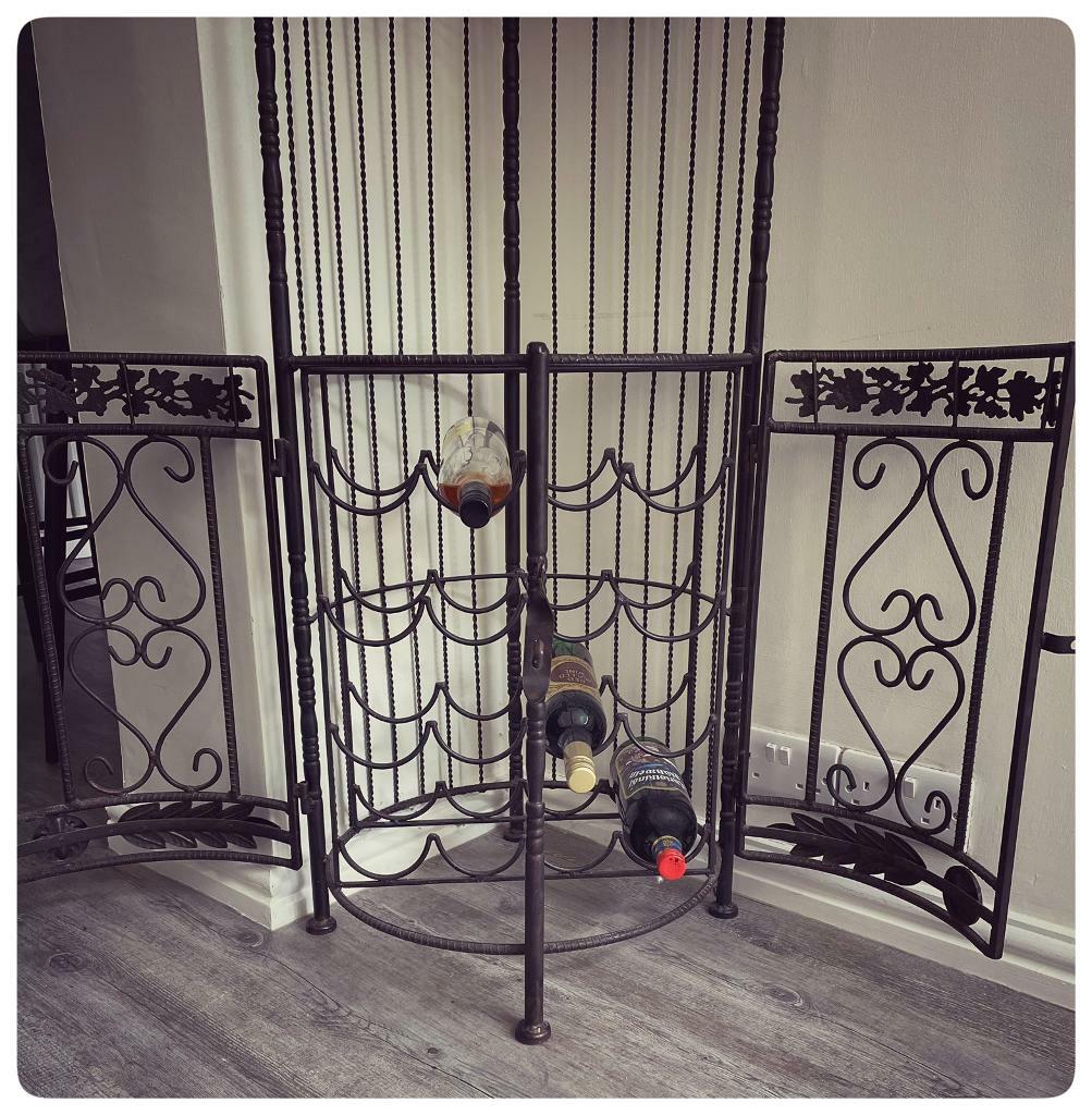 Vintage Wrought Iron Bird Cage Wine Rack. Collectors item in Hazel Grove, Manchester Gumtree