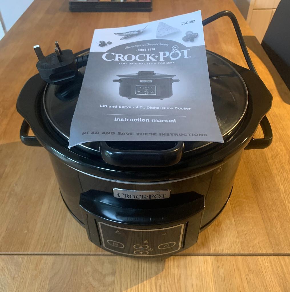 crock pot digital slow cooker