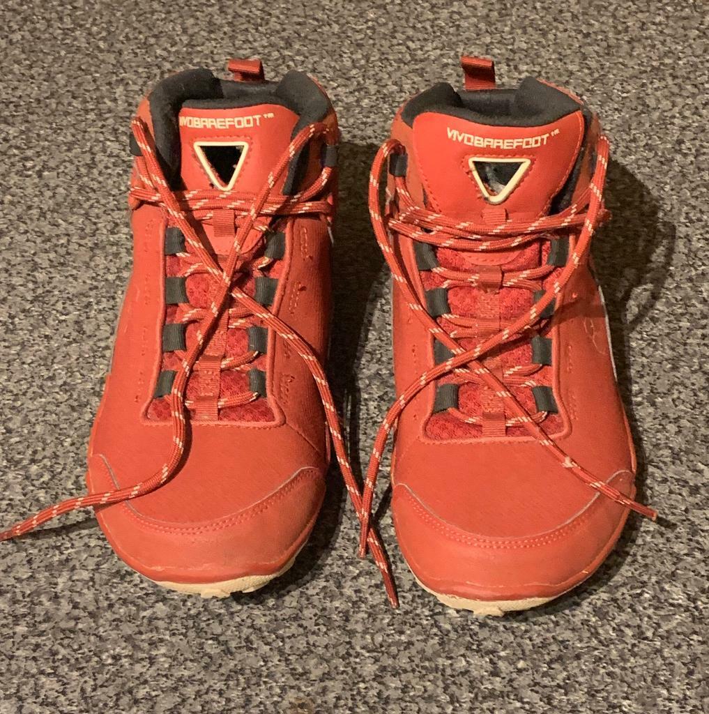 Vivo barefoot waterproof men’s hiking boots red size EU 42 in