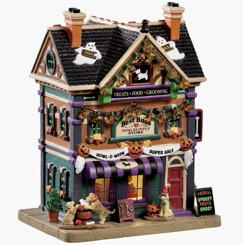 Lemax Spooky Town BEST BUD'S DOG SUPPLY STORE #95459 NRFB