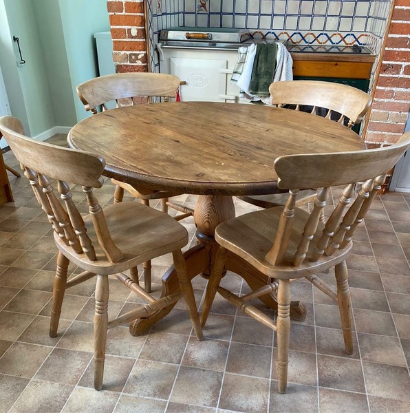 Round Pine Pedestal Table for sale in UK View 50 ads