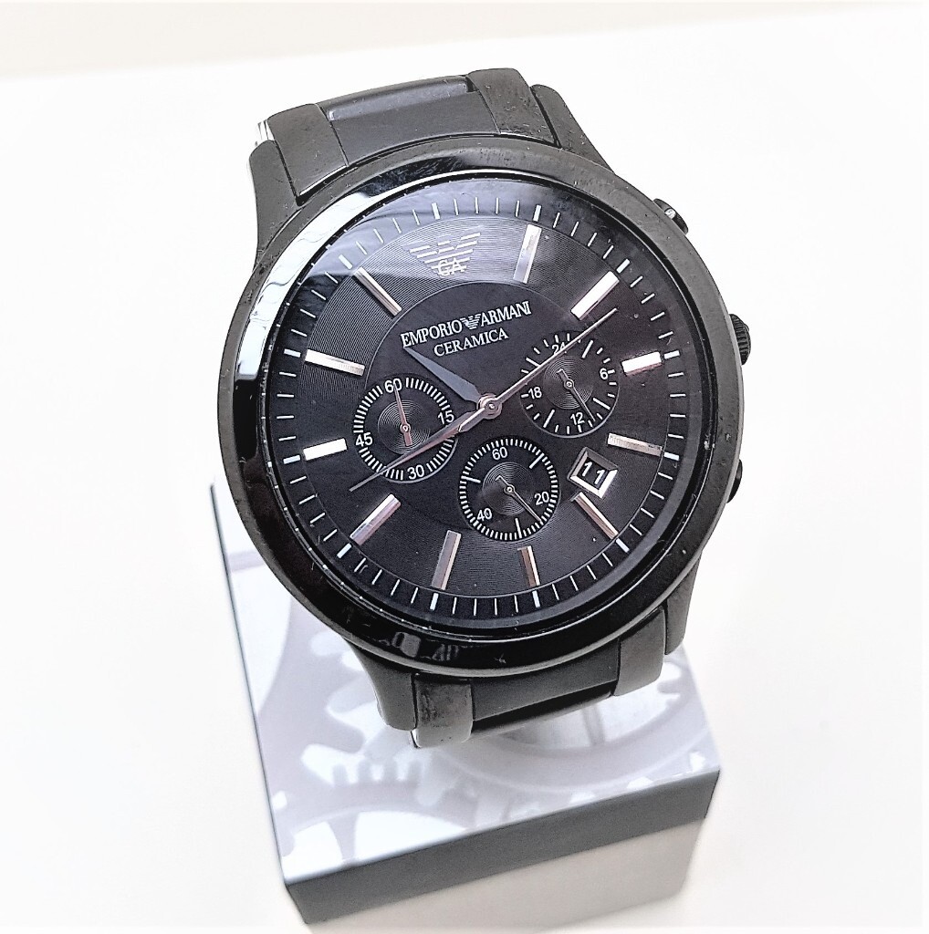 Emporio Armani Ceramica Watch Mens Ar-1451 | in Preston, Lancashire |  Gumtree