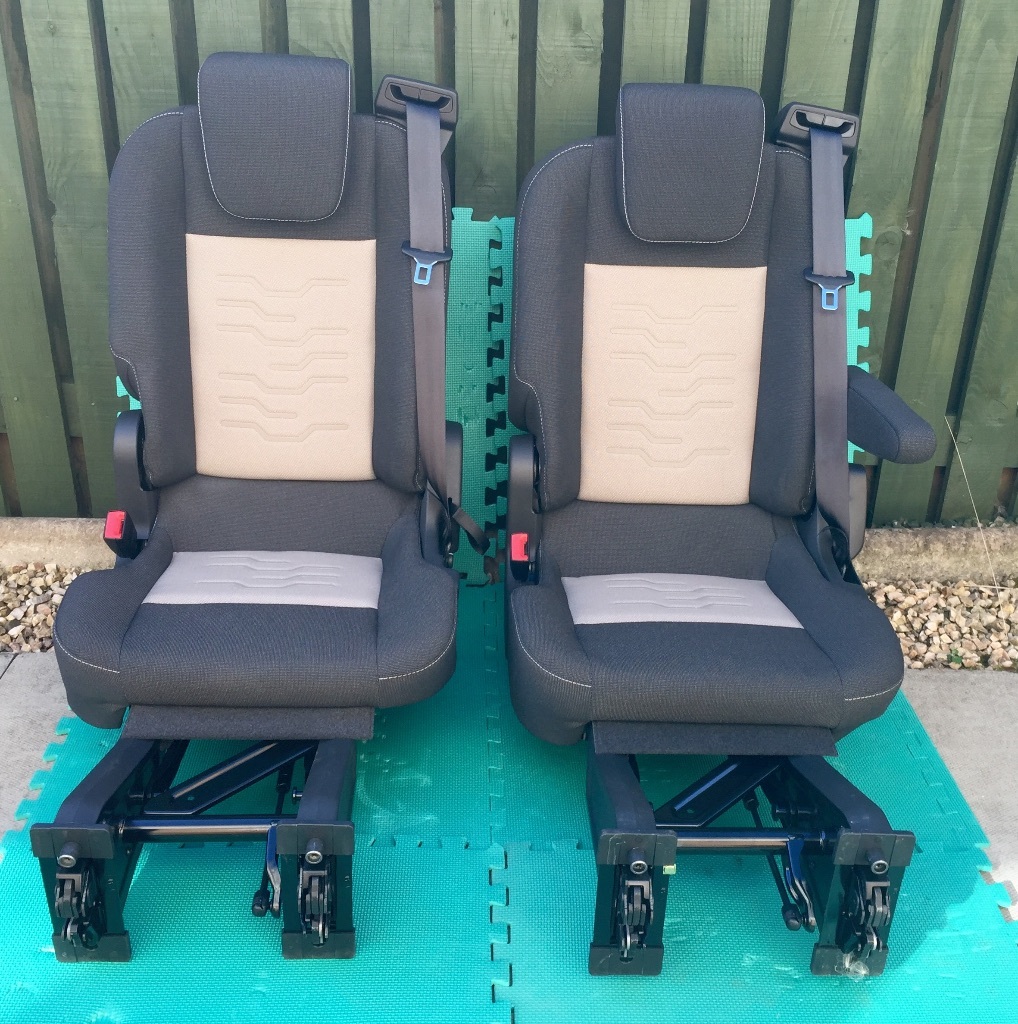 2 x Brand New Folding & Removable Van Seats + All Fixings (Easy