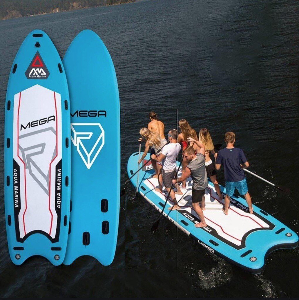 Paddle board up to 6 paddlers MEGA SUP paddleboard for HIRE kayak