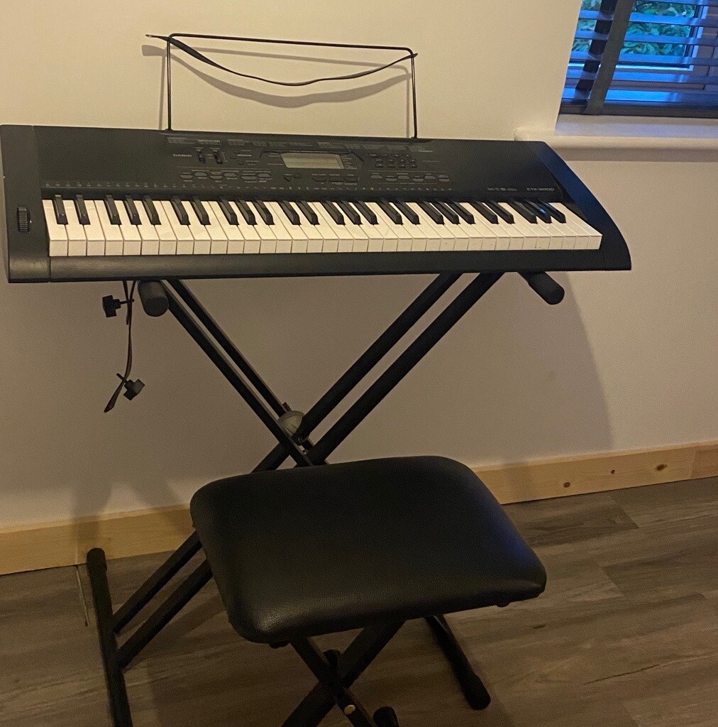 Casio electric keyboard, stand and stool in Caerphilly Gumtree