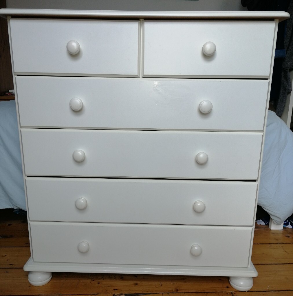 White Chest of Drawers Bedroom furniture in Splott, Cardiff Gumtree