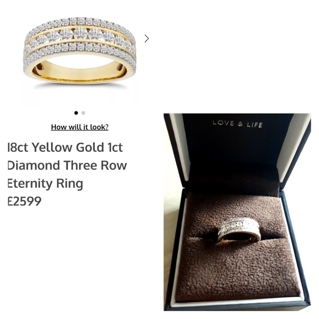 18ct gold 1ct diamond ring in Preston, Lancashire Gumtree