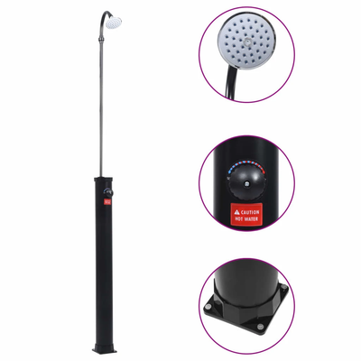 vidaXL Tuindouche Solar 18 L Buitendouche Zwembaddouche Douche Solardouche