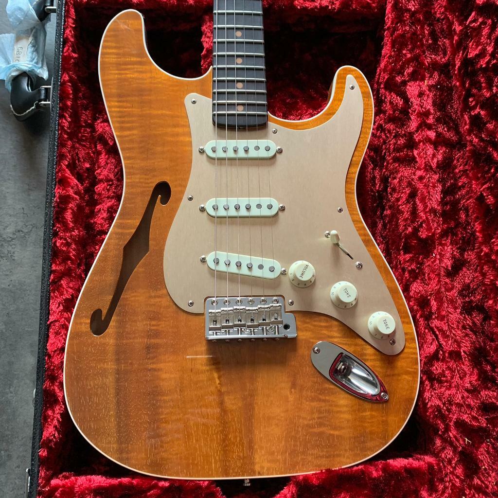 FENDER CUSTOM SHOP Artisan Stratocaster Thinline Koa 2017 MINT in