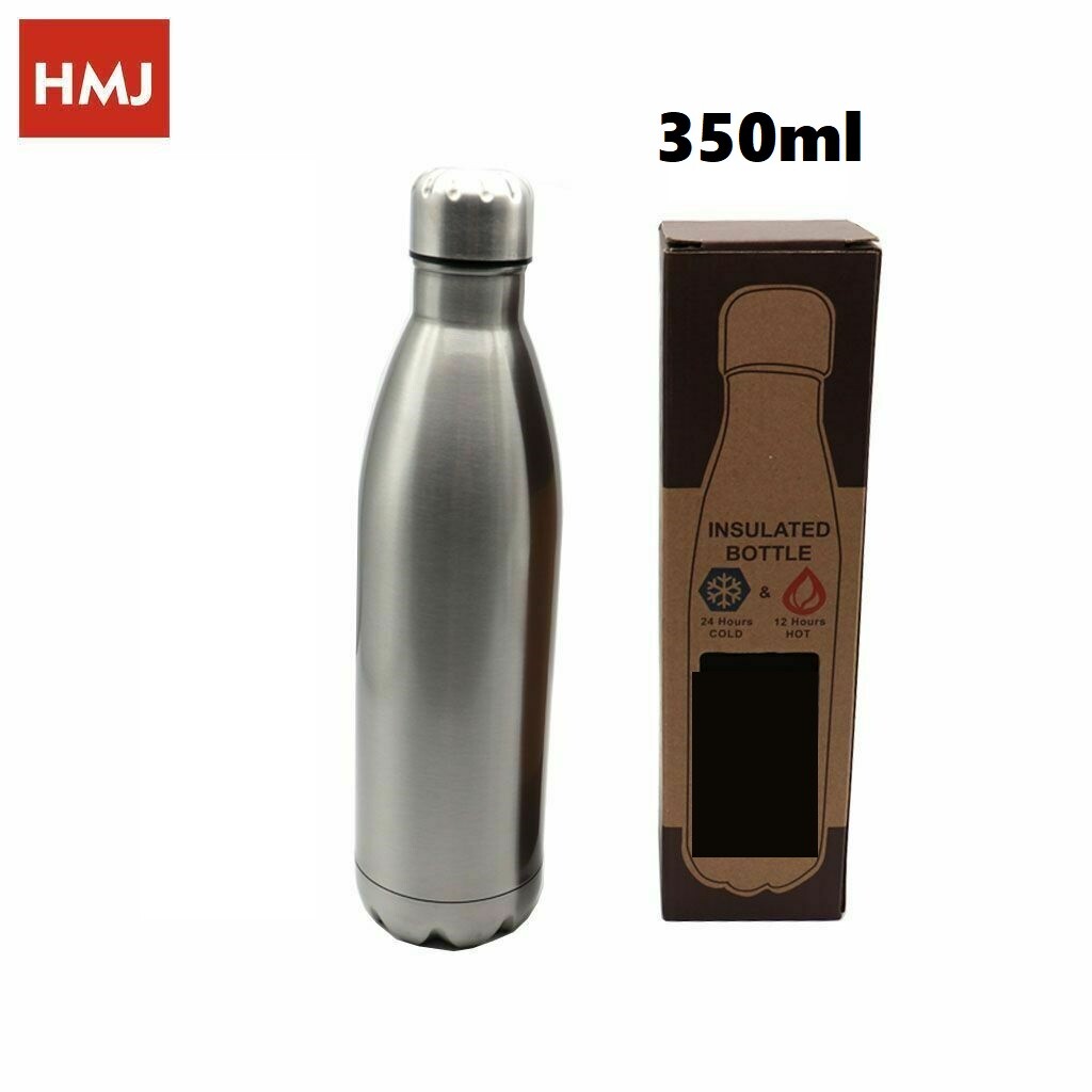 Bottiglia Termica Porta Vivande Acciaio Inox Thermos Contenitore 350ml hmj