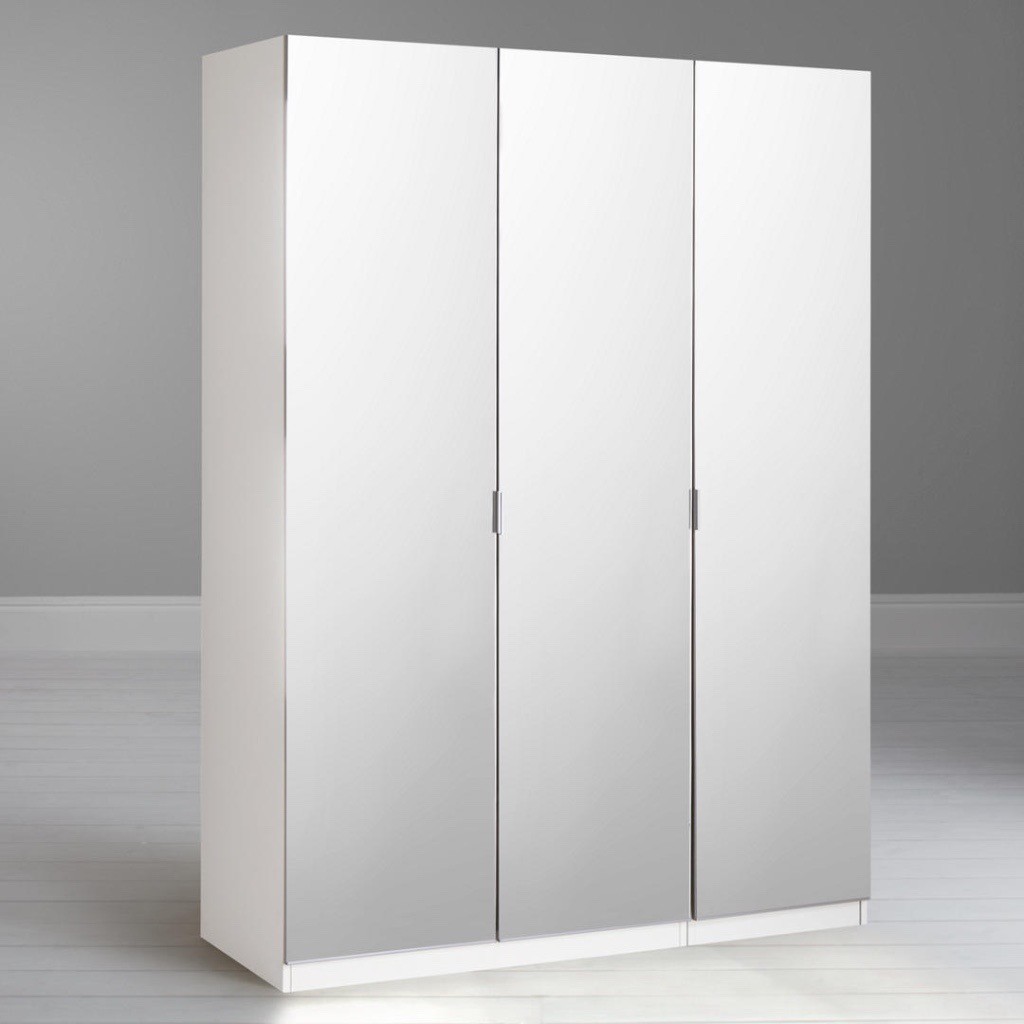 John Lewis Triple Mirrored Wardrobe Excellent Condition In