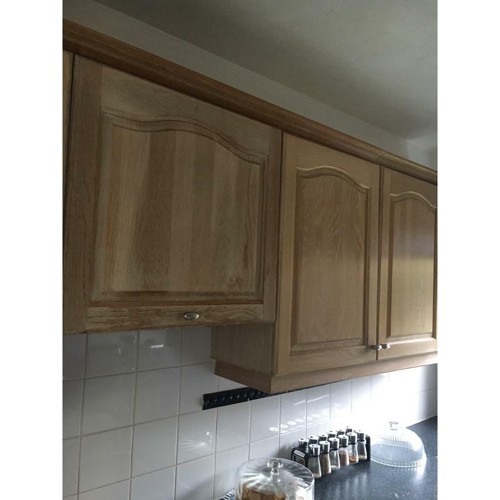 Limed oak kitchen cupboard doors in Shoeburyness, Essex Gumtree