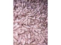Pink shag pile rug