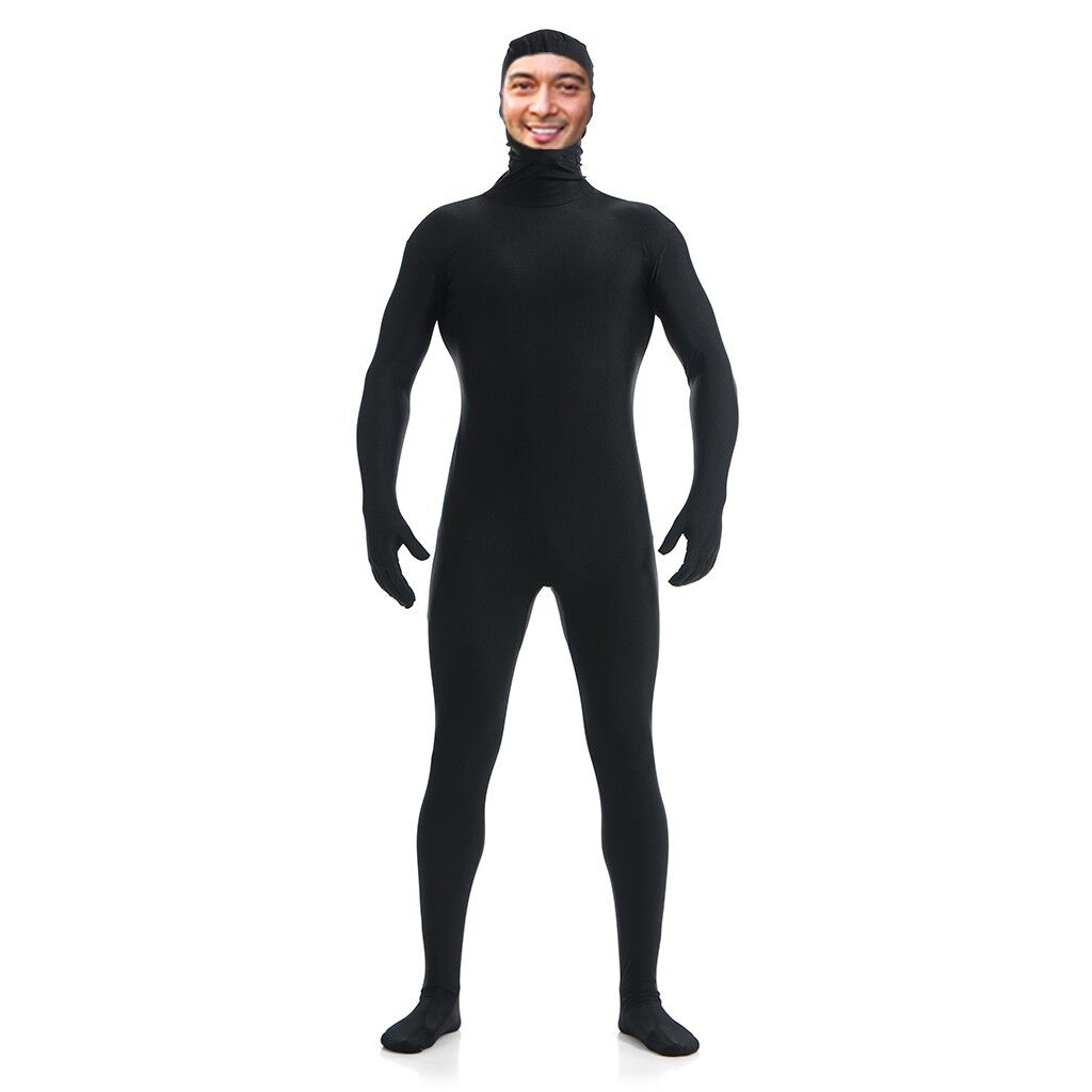 DH Zentai Suit Mens Spandex Halloween Full Body Costume (face exposed) .