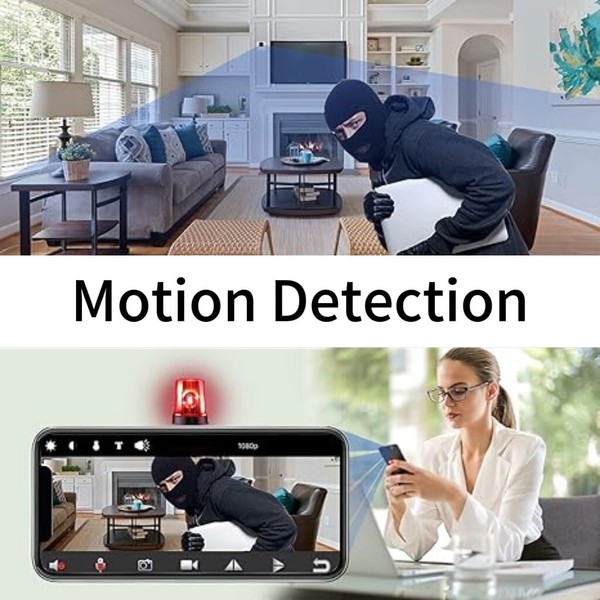 Wi-Fi Hidden Camera 1080P HD Remote View Audio Home Security Camera Wall - Image 8
