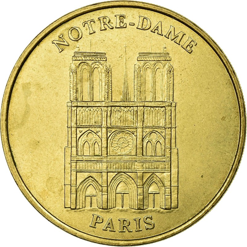 [#731010] France, Jeton, Paris - Notre Dame NÂ°1, 1999, Mdp, Ttb, Cupro-Nickel Al