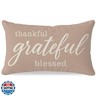PANDICORN Decorative Throw Pillow Covers 12x20 Grateful Thankful Blessed Warm Beige Outdoor Neutral Thanksgiving Decorations Lumbar Cushion Case Home Decor for Living Room Bedroom Sofa Couch Porch