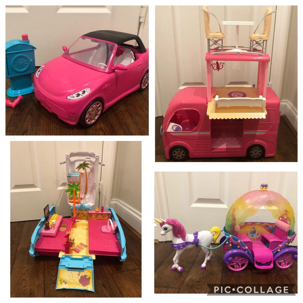 Bundle of Barbie Vehicles in Cambuslang, Glasgow Gumtree