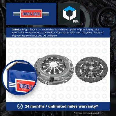 Clutch Kit 2 piece (Cover+Plate) 190mm HK2582 Borg & Beck Top Quality Guaranteed