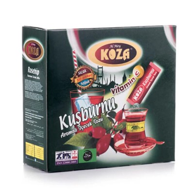 Rosehip Tea - Traditional Turkish Rosehip Flavored Tea - Hot Or Cold 50 Sachets