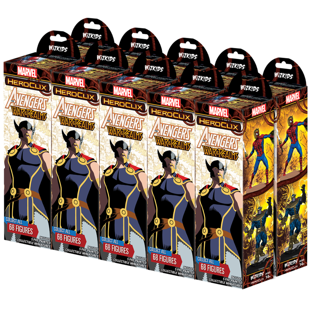 Мстители: Война королевств: Бустерный кубик Marvel Heroclix В ЗАВОДСКОЙ ЗАПЕЧАТАННОЙ ПЕЧАТИ