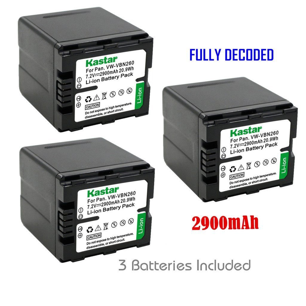 パナソニック Panasonic VW-VBN260-K バッテリーパック VW-VBN260-K]パナソニック Panasonic HC-X900M対応他バッテリー