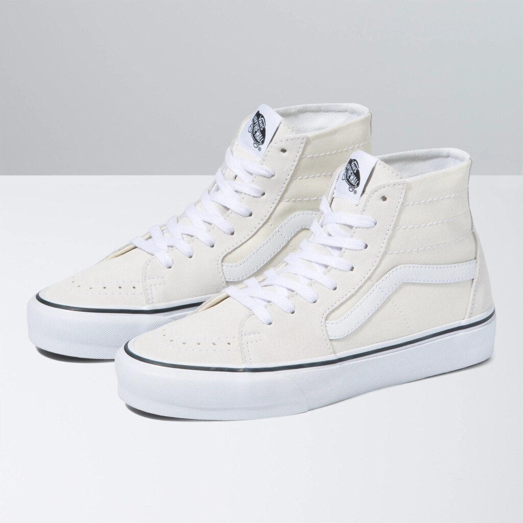 Vans Женские конические замшевые парусиновые скейтерские туфли Sk8-Hi Marshmallow VN0A4U16FS8