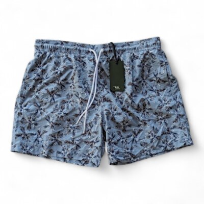 Rodd & Gunn Wave Break Vintage Palm Print Swim Trunks Shorts Men's XXL NWT