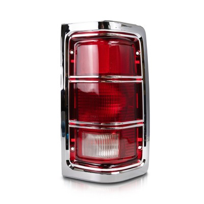 CH2809104 Fits 1981-1987 Dodge Pickup Passenger Side Chrome Tail Light Lens