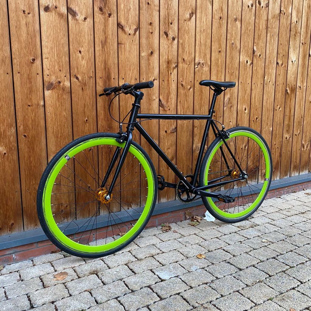 No Logo Single Speed Fixie Hybrid Road Bike track city racer vintage