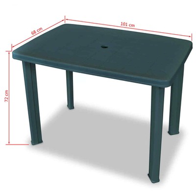 table vidaxl weather cm plastic dining garden outdoor resistant
