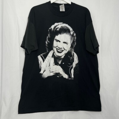 Men's Vintage Patsy Cline Fruit of the Loom PCE 1993 T-Shirt Black XL