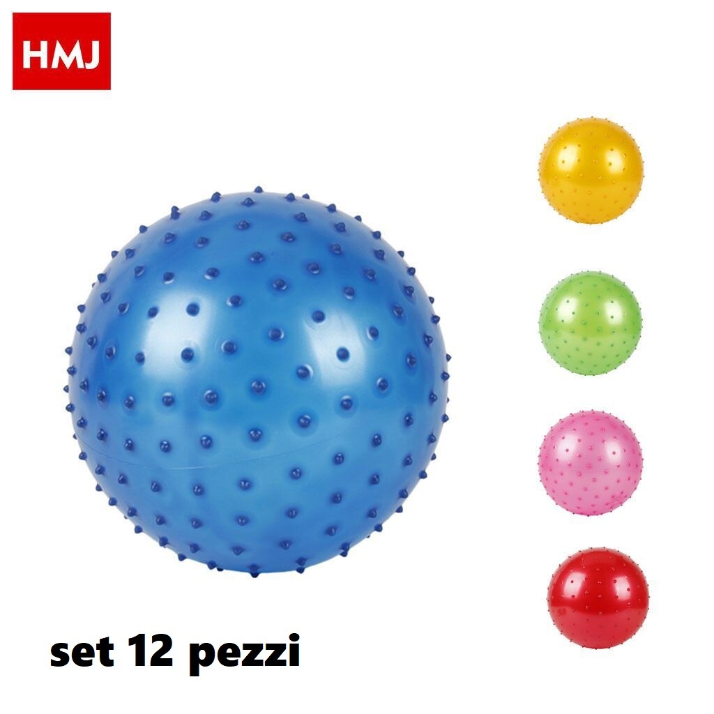 Set 12 Pezzi Pallone Palla Colorata Gioco Giocattolo Bambini hmj