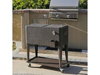 Rattan Cooler Cart Outdoor Patio Garden BRAND NEW!