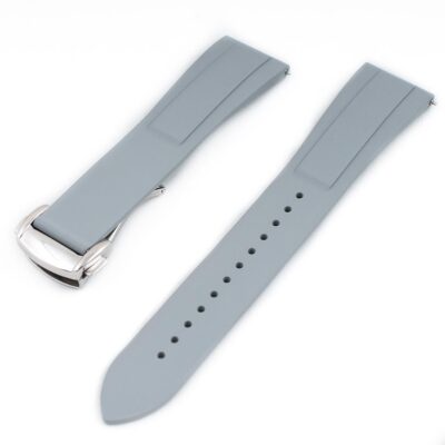 Deployant FKM Rubber Quick Release Watch Straps Seiko Omega Tag Heuer deployment