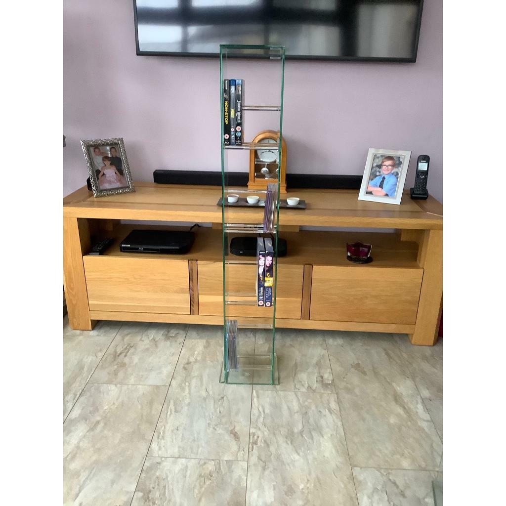 Glass CD and DVD Rack in Shotts, North Lanarkshire Gumtree