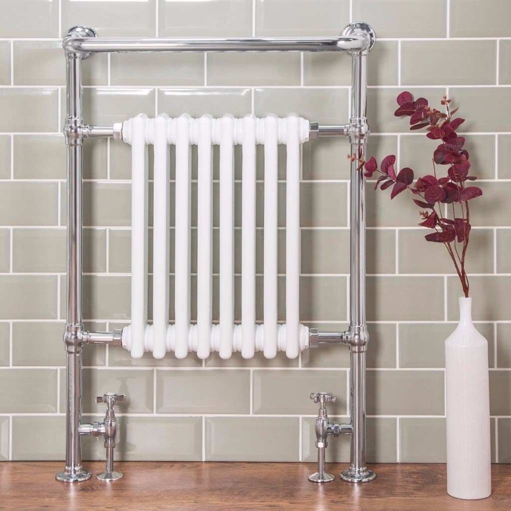 New Traditional Bathroom Heated Towel Rail Column Victorian Radiator in