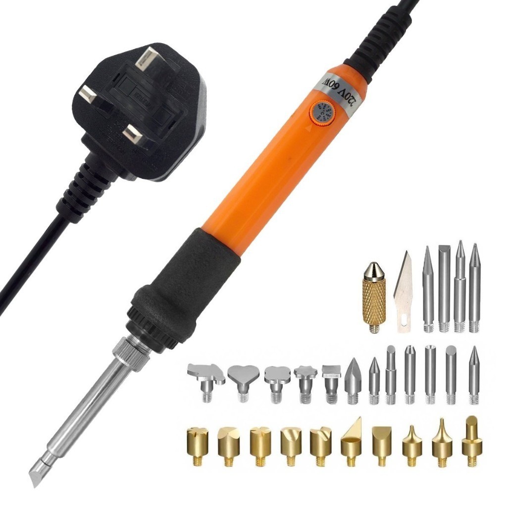 Wood Burning Hobbyists Kit with Accessory Tips, Pyrography Pen Wood